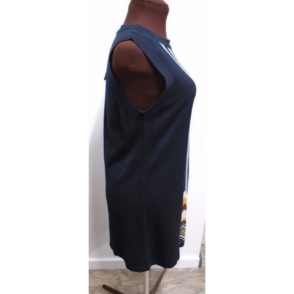 NWT MISSONI SWEATER DRESS SLEEVELESS SIZE MEDIUM BACK and FALL COLORS - Picture 3 of 7